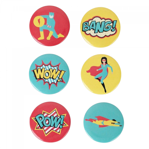 Crachá Super Heróis